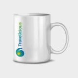 Travelicious mug - standard logo